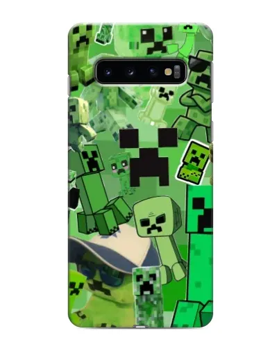 Чехол для Samsung Galaxy S10e с картинкой «Криперы Minecraft» Чехол для Samsung Galaxy S10e с картинкой «Криперы Minecraft»