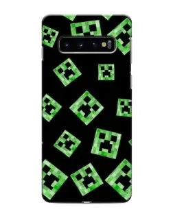 Чехол для Samsung Galaxy S10e с картинкой «Паттерн с криперами»