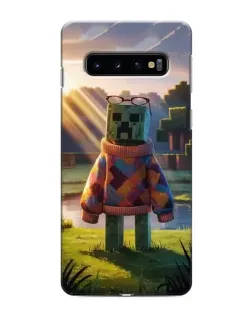 Чехол для Samsung Galaxy S10e с картинкой «Крипер в свитере»