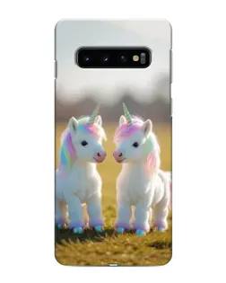 Чехол для Samsung Galaxy S10e с картинкой «Пара единорогов»