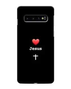 Чехол для Samsung Galaxy S10e с картинкой «Сердце - Jesus»