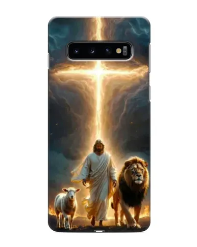 Чехол для Samsung Galaxy S10e с картинкой «Лев Иуды и Свет» Чехол для Samsung Galaxy S10e с картинкой «Лев Иуды и Свет»