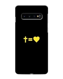 Чехол для Samsung Galaxy S10e с картинкой «Сердце и Крест»