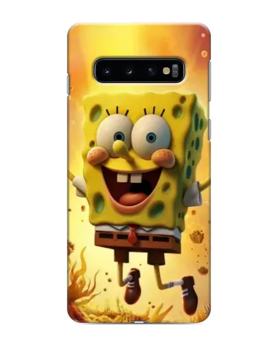 Чехол для Samsung Galaxy S10e с картинкой «Губка Боб прыгает»