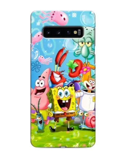 Чехол для Samsung Galaxy S10e с картинкой «Губка Боб и друзья» Чехол для Samsung Galaxy S10e с картинкой «Губка Боб и друзья»