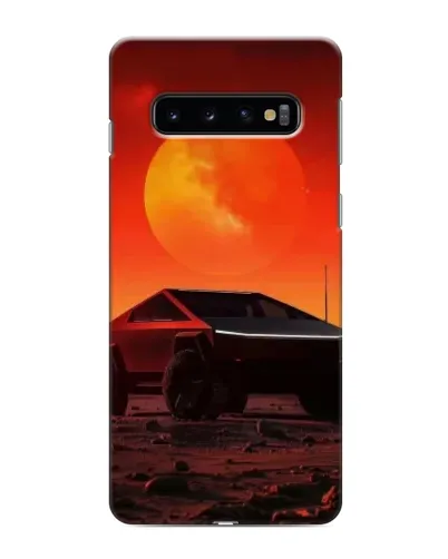 Чехол для Samsung Galaxy S10e с картинкой «Cybertruck на Марсе»