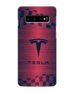 Чехол для Samsung Galaxy S10e с картинкой «Тесла красный карбон» Чехол для Samsung Galaxy S10e с картинкой «Тесла красный карбон»