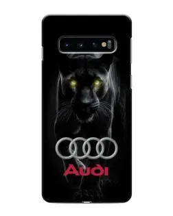 Чехол для Samsung Galaxy S10e с картинкой «Пантера и Audi» Чехол для Samsung Galaxy S10e с картинкой «Пантера и Audi»
