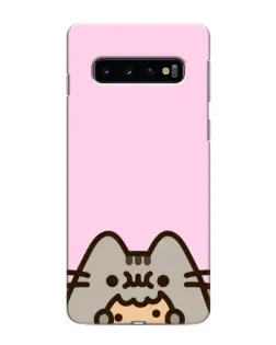 Чехол для Samsung Galaxy S10e с картинкой «Pusheen и печенье»