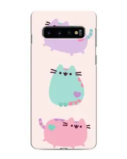 Чехол для Samsung Galaxy S10e с картинкой «Pusheen трио»