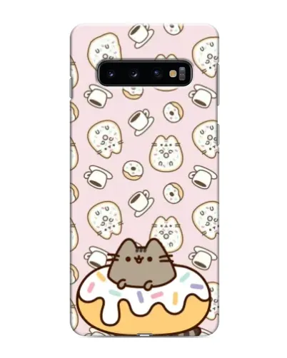 Чехол для Samsung Galaxy S10e с картинкой «Пушин на пончике»