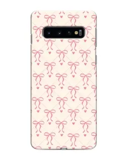 Чехол для Samsung Galaxy S10e с картинкой «Розовые бантики Coquette»
