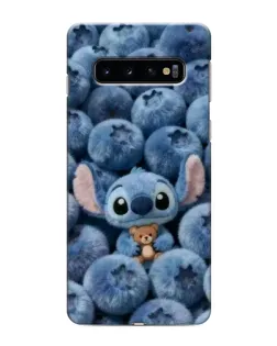 Чехол для Samsung Galaxy S10e с картинкой «Стич и голубика» Чехол для Samsung Galaxy S10e с картинкой «Стич и голубика»