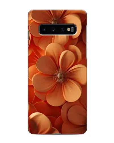 Чехол для Samsung Galaxy S10e с картинкой «Оранжевый макро цветок»