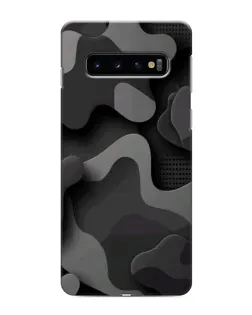 Чехол для Samsung Galaxy S10e с картинкой «Темный абстрактный камуфляж»
