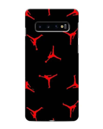 Чехол для Samsung Galaxy s10 Plus с картинкой «Jordan Red Pattern»