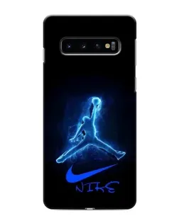 Чехол для Samsung Galaxy s10 Plus с картинкой «Jordan Neon Blue» Чехол для Samsung Galaxy s10 Plus с картинкой «Jordan Neon Blue»