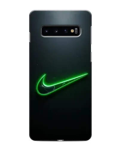 Чехол для Samsung Galaxy s10 Plus с картинкой «Неоновый контур Nike»
