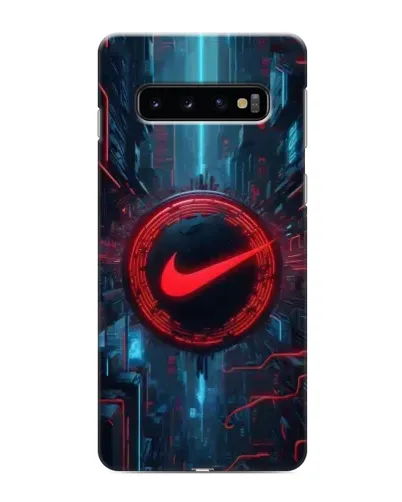 Чехол для Samsung Galaxy s10 Plus с картинкой «Техногенный стиль Nike»