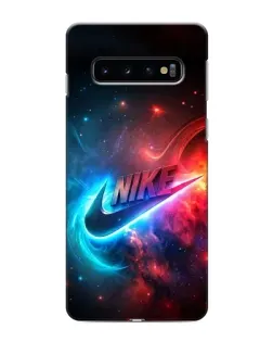 Чехол для Samsung Galaxy s10 Plus с картинкой «Огненный логотип Nike»