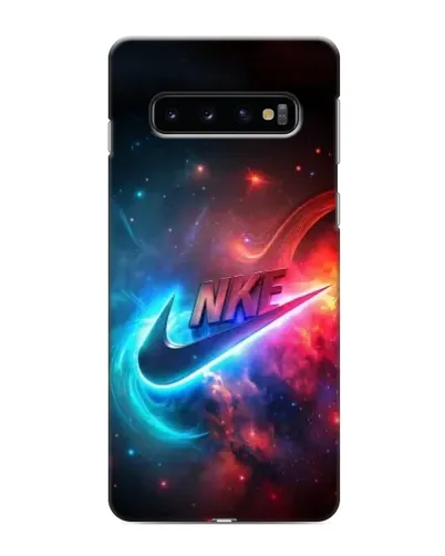 Чехол для Samsung Galaxy s10 Plus с картинкой «Огненный логотип Nike»