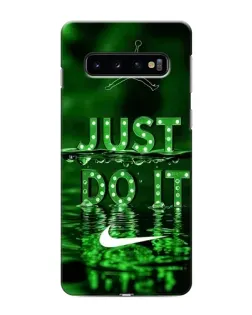 Чехол для Samsung Galaxy s10 Plus с картинкой «Зеленый неоновый Nike»