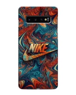 Чехол для Samsung Galaxy s10 Plus с картинкой «Nike в абстракции»