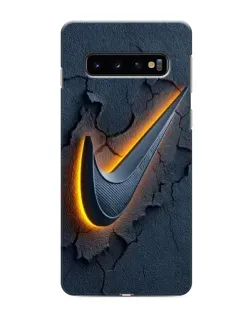 Чехол для Samsung Galaxy s10 Plus с картинкой «Объемный логотип Найк»