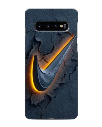 Чехол для Samsung Galaxy s10 Plus с картинкой «Объемный логотип Найк»
