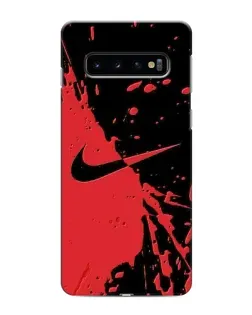 Чехол для Samsung Galaxy s10 Plus с картинкой «Красные брызги Nike»