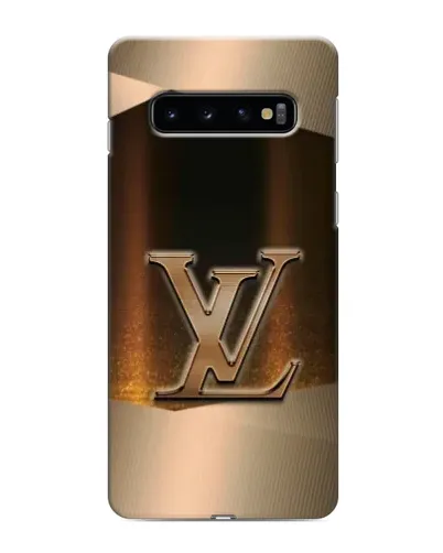 Чехол для Samsung Galaxy s10 Plus с картинкой «LV — золотое сияние»