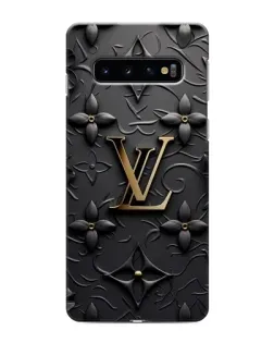 Чехол для Samsung Galaxy s10 Plus с картинкой «Кожаная текстура LV»