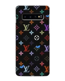 Чехол для Samsung Galaxy s10 Plus с картинкой «Цветная монограмма LV»