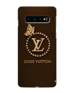 Чехол для Samsung Galaxy s10 Plus с картинкой «LV — золотая печать»