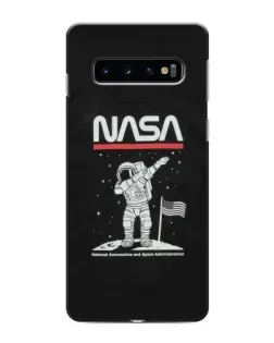 Чехол для Samsung Galaxy s10 Plus с картинкой «NASA — шагаем по Луне»