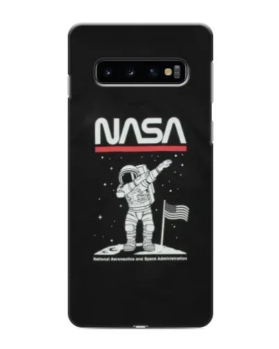 Чехол для Samsung Galaxy s10 Plus с картинкой «NASA — шагаем по Луне»