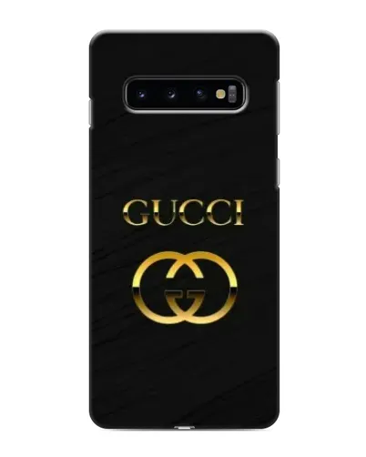 Чехол для Samsung Galaxy s10 Plus с картинкой «Золотой логотип Gucci»