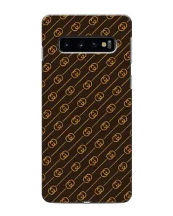 Чехол для Samsung Galaxy s10 Plus с картинкой «Gucci — золотые диагонали» Чехол для Samsung Galaxy s10 Plus с картинкой «Gucci — золотые диагонали»