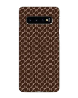 Чехол для Samsung Galaxy s10 Plus с картинкой «Gucci — шоколадная сетка» Чехол для Samsung Galaxy s10 Plus с картинкой «Gucci — шоколадная сетка»