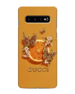 Чехол для Samsung Galaxy s10 Plus с картинкой «Gucci — золотые бабочки» Чехол для Samsung Galaxy s10 Plus с картинкой «Gucci — золотые бабочки»