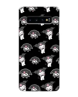 Чехол для Samsung Galaxy s10 Plus с картинкой «Черный паттерн Kuromi» Чехол для Samsung Galaxy s10 Plus с картинкой «Черный паттерн Kuromi»