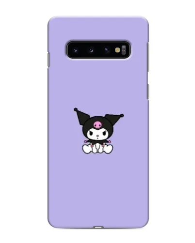 Чехол для Samsung Galaxy s10 Plus с картинкой «Kuromi — фиолетовый минимализм»