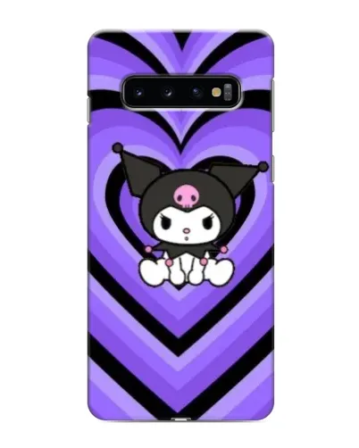 Чехол для Samsung Galaxy s10 Plus с картинкой «Kuromi и фиолетовые сердца»