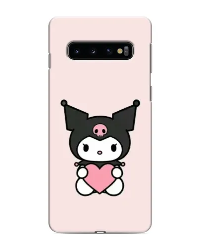 Чехол для Samsung Galaxy s10 Plus с картинкой «Kuromi и сердце»