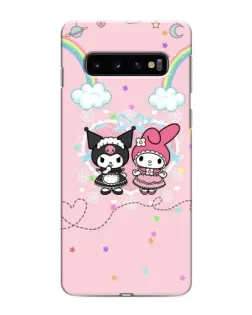 Чехол для Samsung Galaxy s10 Plus с картинкой «My Melody и Kuromi» Чехол для Samsung Galaxy s10 Plus с картинкой «My Melody и Kuromi»
