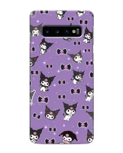 Чехол для Samsung Galaxy s10 Plus с картинкой «Kuromi — паттерн» Чехол для Samsung Galaxy s10 Plus с картинкой «Kuromi — паттерн»