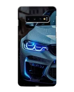 Чехол для Samsung Galaxy s10 Plus с картинкой «Взгляд BMW с синими фарами»