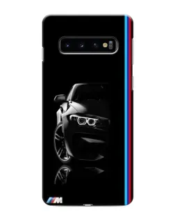 Чехол для Samsung Galaxy s10 Plus с картинкой «Силуэт BMW в темноте»