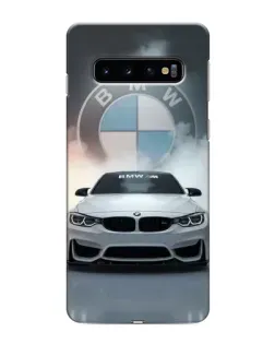 Чехол для Samsung Galaxy s10 Plus с картинкой «BMW в белом дыму»