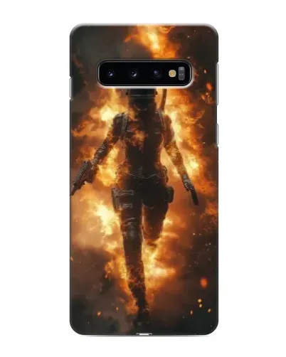 Чехол для Samsung Galaxy s10 Plus с картинкой «BMW — скорость в дожде»